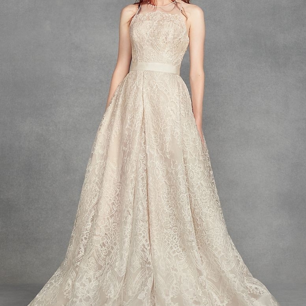 Vera Wang Ivory Lace Wedding Gown
